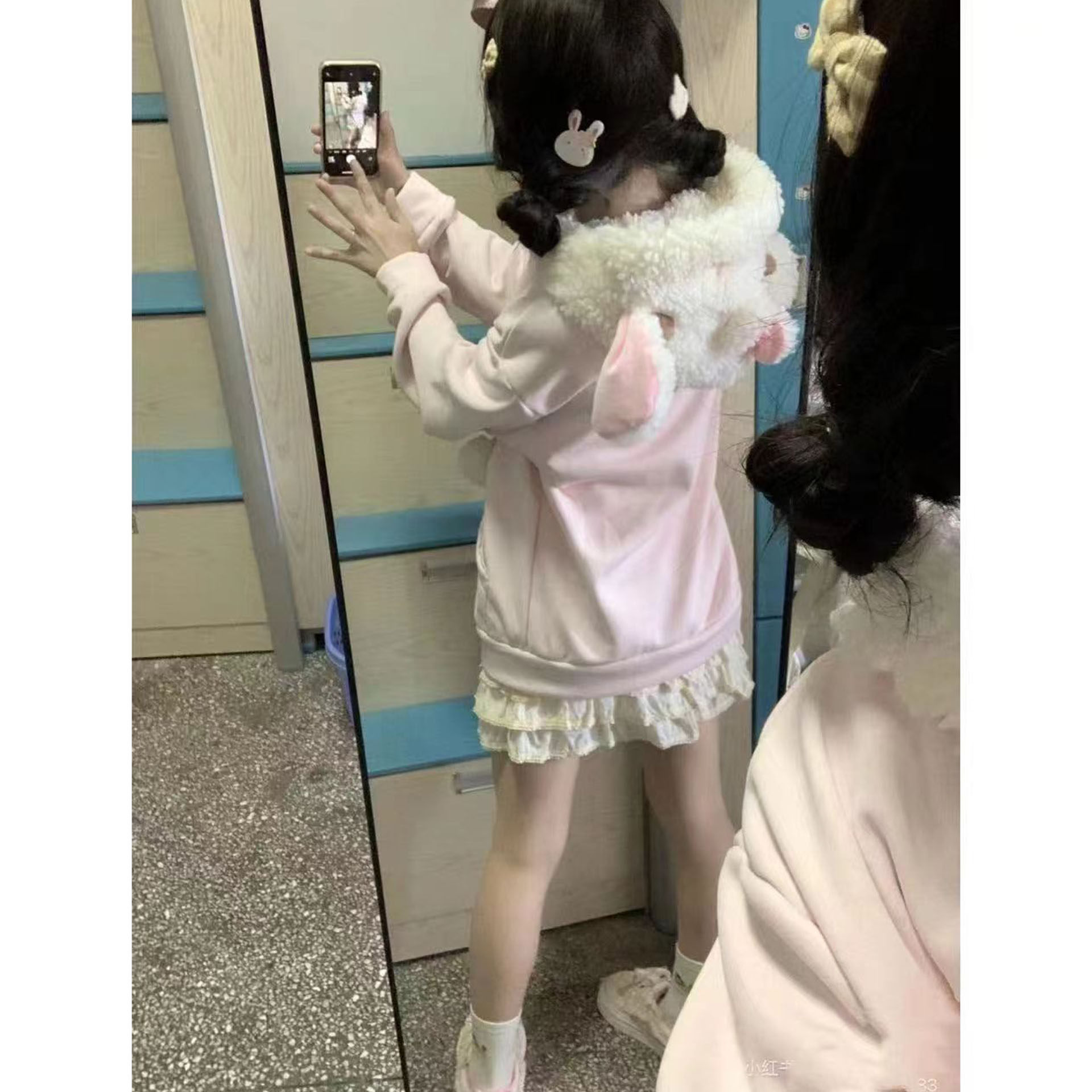 日系甜美风可爱毛绒小羊连帽卫衣女秋冬新款宽松学生软妹开衫外套,女装/女士精品,常规大码外套,淘宝优惠券,粉丝福利购,淘宝优惠卷