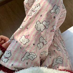 长裤 夏季 宽松阔腿小个子休闲薄款 学生韩系新款 少女 云朵软纱遛弯裤