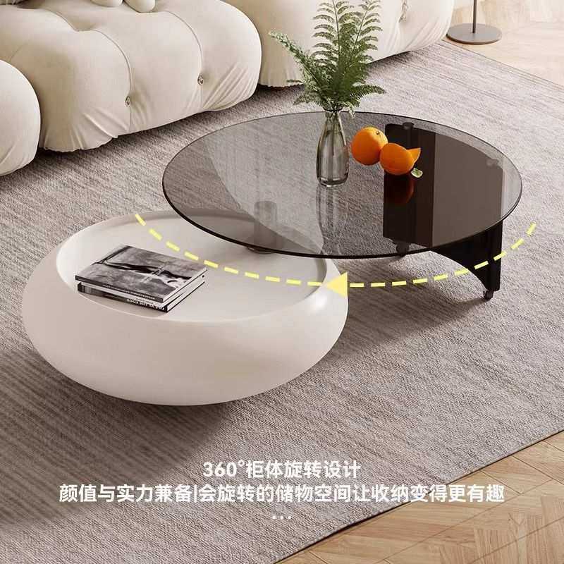 小户型网红极简茶几客厅家用轻奢感设计师圆形钢化玻璃茶几,鲜花速递/花卉仿真/绿植园艺,其它园艺用品,淘宝优惠券,粉丝福利购,淘宝优惠卷