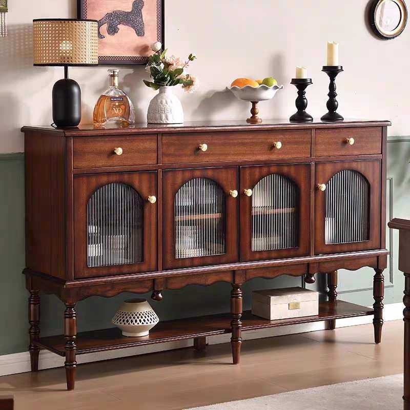 法式中古风实木餐边柜美式入户隔断斗柜靠墙储物柜复古拼色玄关柜,鲜花速递/花卉仿真/绿植园艺,其它园艺用品,淘宝优惠券,粉丝福利购,淘宝优惠卷