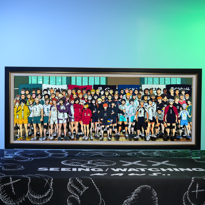 排球少年周边全家福立体画小排球拼图客厅卧室装饰画手办生日礼物