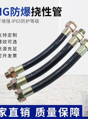 BNG防爆挠性连接管穿线橡胶软管DN15/20/25/32绕线管防爆管4分6分