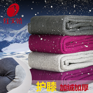 高弹力棉裤 红天娇 加肥加大打底裤 高腰热能护膝裤 男女保暖裤