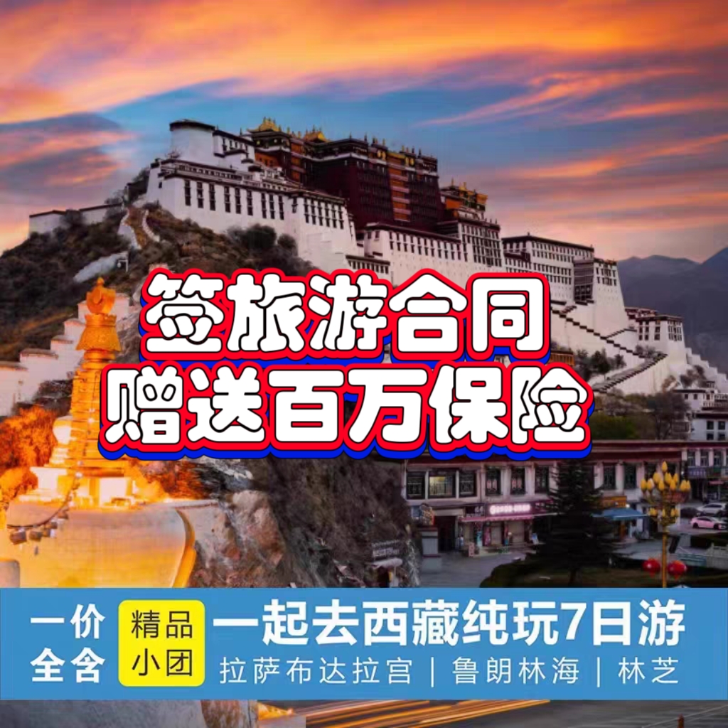 中国国旅 西藏畅游一次 西藏旅游吃住游玩景区门票一价全含