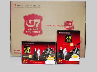 越南原装 特浓一大箱1600克袋G7 中原G7咖啡288g三合一速溶咖啡盒装