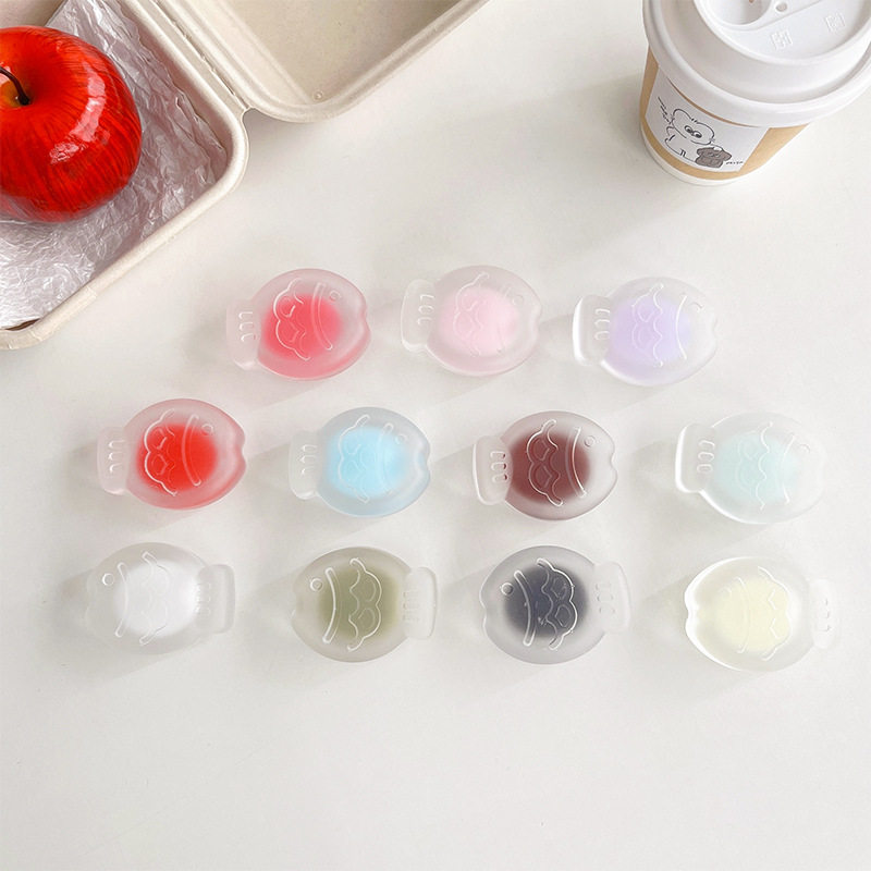 可爱卡通小鱼手机气囊支架背贴桌面追剧看剧便携稳固支撑可爱少女