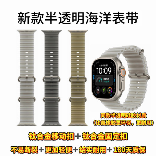 半透明+钛合金扣+铂金硫化技术)