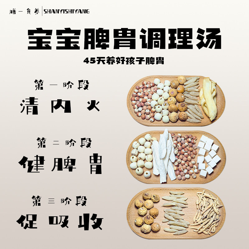 立秋养生茶儿童清内热健脾胃喝麦冬莲子茯苓山药宝宝秋季冬季汤包