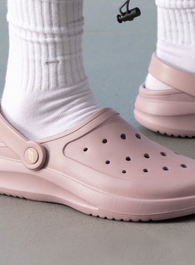 skechers斯凯奇洞洞鞋两穿休闲鞋拖鞋凉拖沙滩鞋女鞋111514