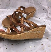 POSSE skechers 31714 拖鞋 TIGER 斯凯奇女士坡跟凉鞋 增高凉拖
