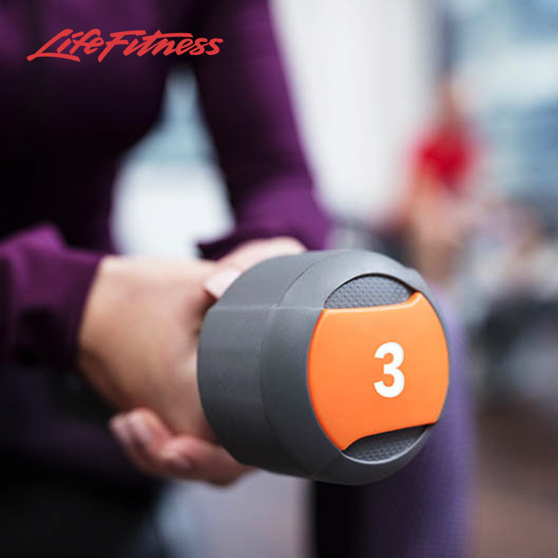 Lifefitness力健哑铃男女通用锻炼手臂肌肉力量健身训练小哑铃