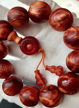 留疤手串琥珀木满油全透光明子明丁手串男血龙木佛珠檀木玩文手链