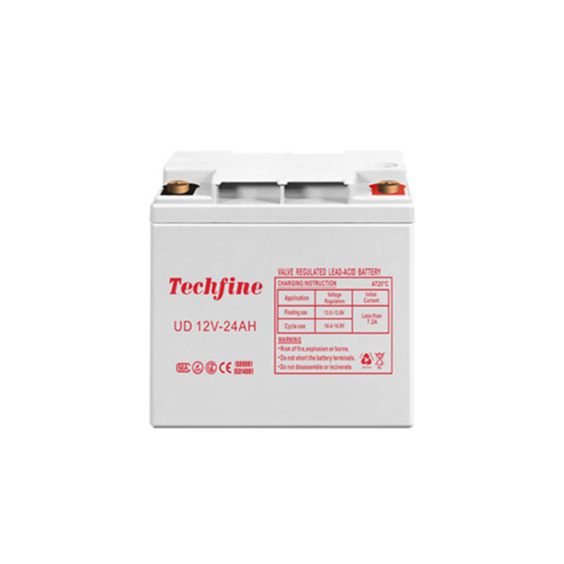 Techfine泰琪丰 UD-12V-24AH 免维护蓄电池 12V24AH阀控式 直流屏
