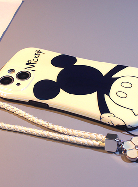 蓝光小蛮腰米奇适用小米13手机壳小米12/11/10s卡通小米11青春版k50k40k30pro全包防摔note11/10pro硅胶软壳