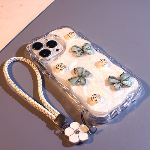 立体花朵蝴蝶荣耀200简约手机壳