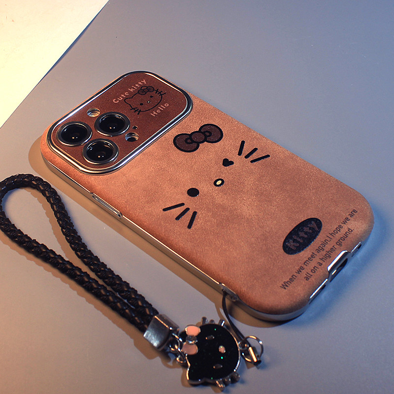 适用华为p70pro+手机壳mate60pro可爱棕色kt猫p70新款华为Pura 70 Ultra复古皮质mate50/40pro全包防摔p60女,3C数码配件,手机保护套/壳,淘宝优惠券,粉丝福利购,淘宝优惠卷