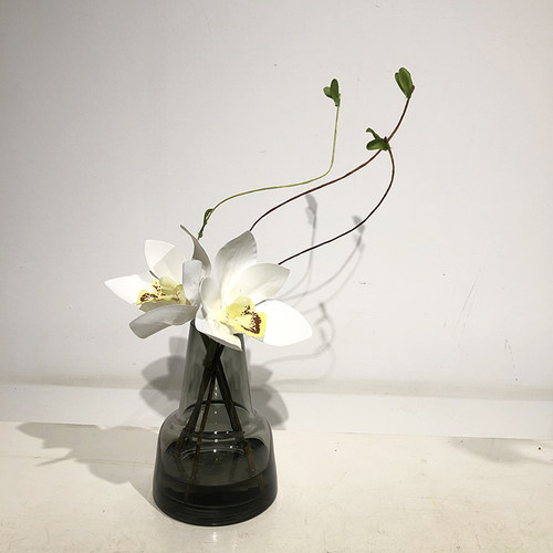 仿真花艺套装样板间歀书柜设计师