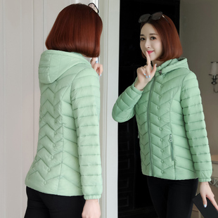 羽绒棉服女短款 轻薄棉衣冬季 修身 妈妈装 外套棉袄 显瘦2025新款 反季