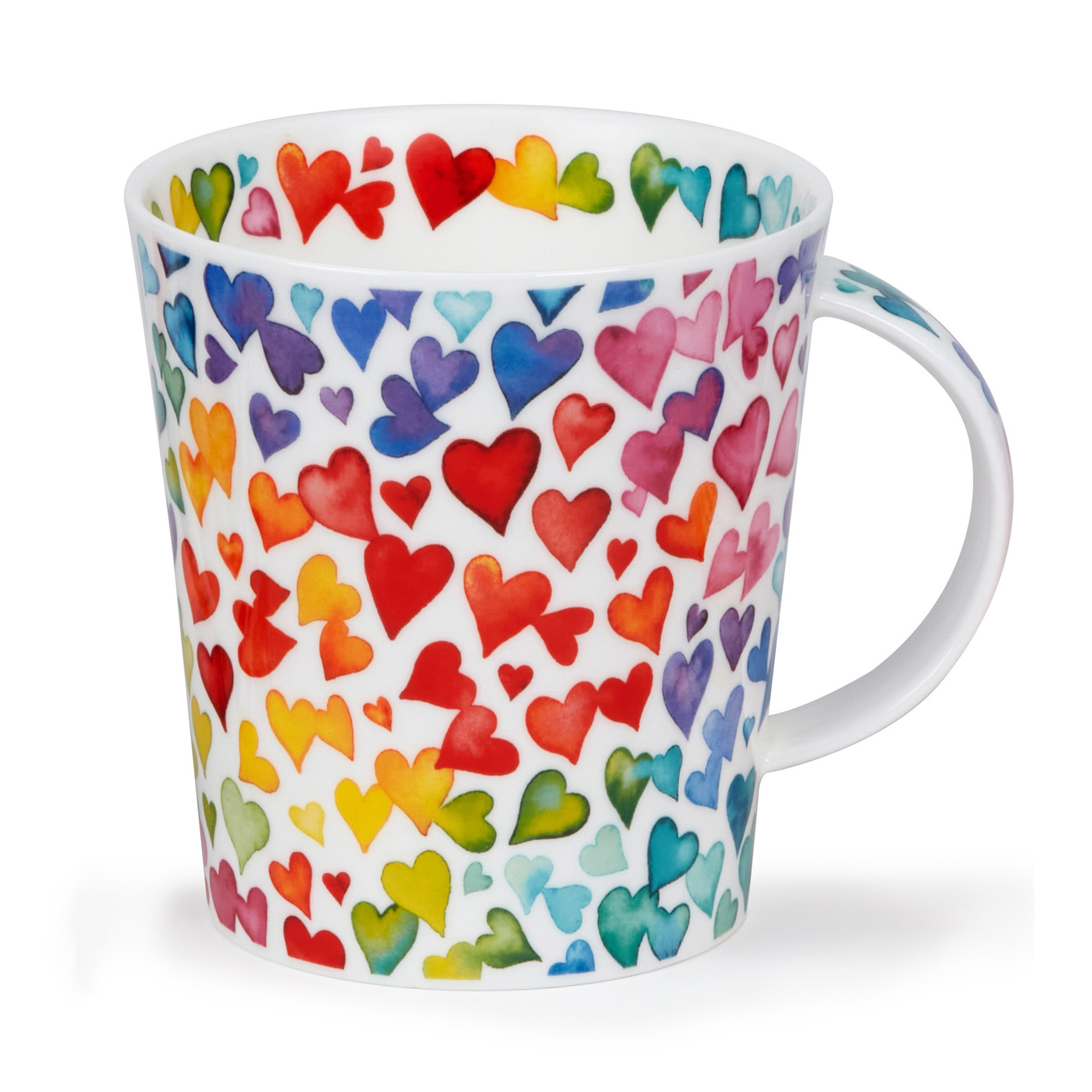 新款Dunoon英产丹侬骨瓷马克杯星星爱心挚爱水彩情侣对杯点心盘