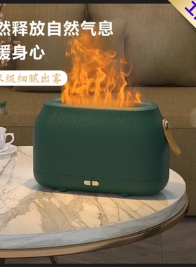 跨境新北欧火焰加湿器家用创意礼物usb香薰机仿真静音小型扩香机
