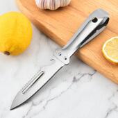 不锈钢厨房削皮刀多功能瓜果刀剔骨拔鸭毛夹子拔毛器鱼骨夹开瓶器
