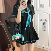 JK原创显白jk制服基础学院风日系校供水手服初音未来套装 cos服女