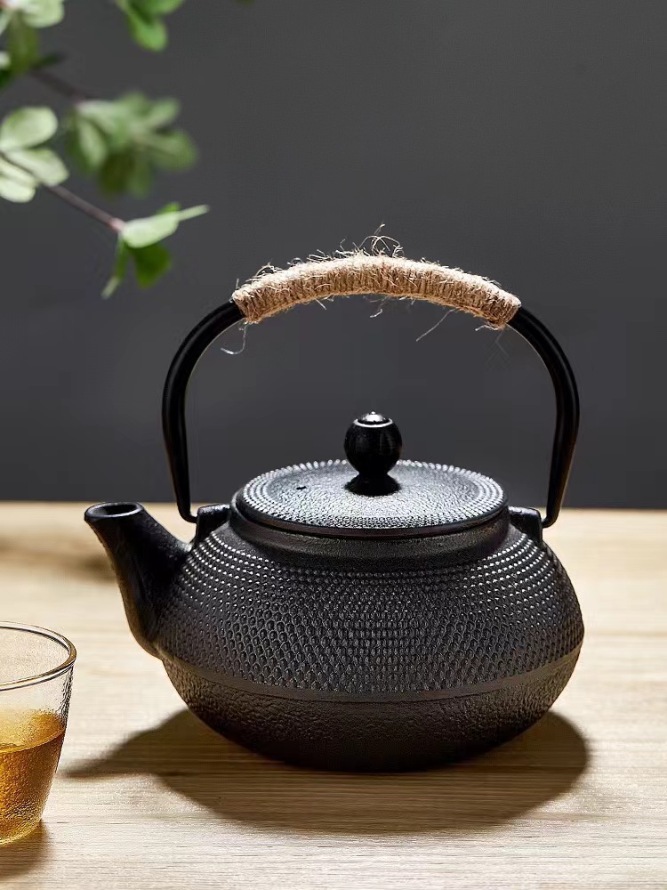日式铸铁壶烧水泡茶壶套装电陶炉专用煮茶器炭火壶围炉明火茶炉壶