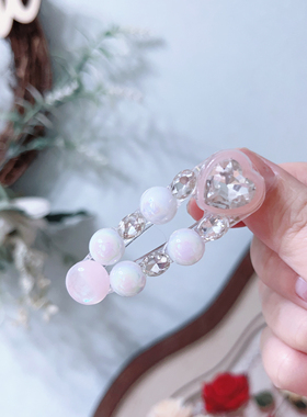 新款百搭可爱爱心款鸭嘴发夹少女头饰刘海侧边夹顶夹发饰发夹A905