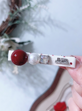 新款百搭可爱红色款鸭嘴发夹少女头饰刘海侧边夹顶夹发饰发夹A918