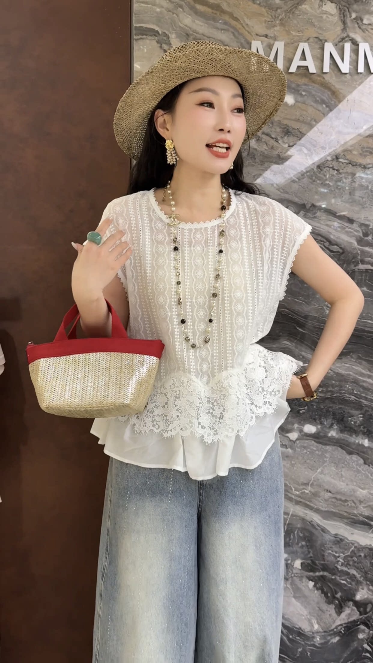 欧洲站2026夏季新款娃娃款减龄拼接荷叶边纯色减龄韩系欧货上衣潮