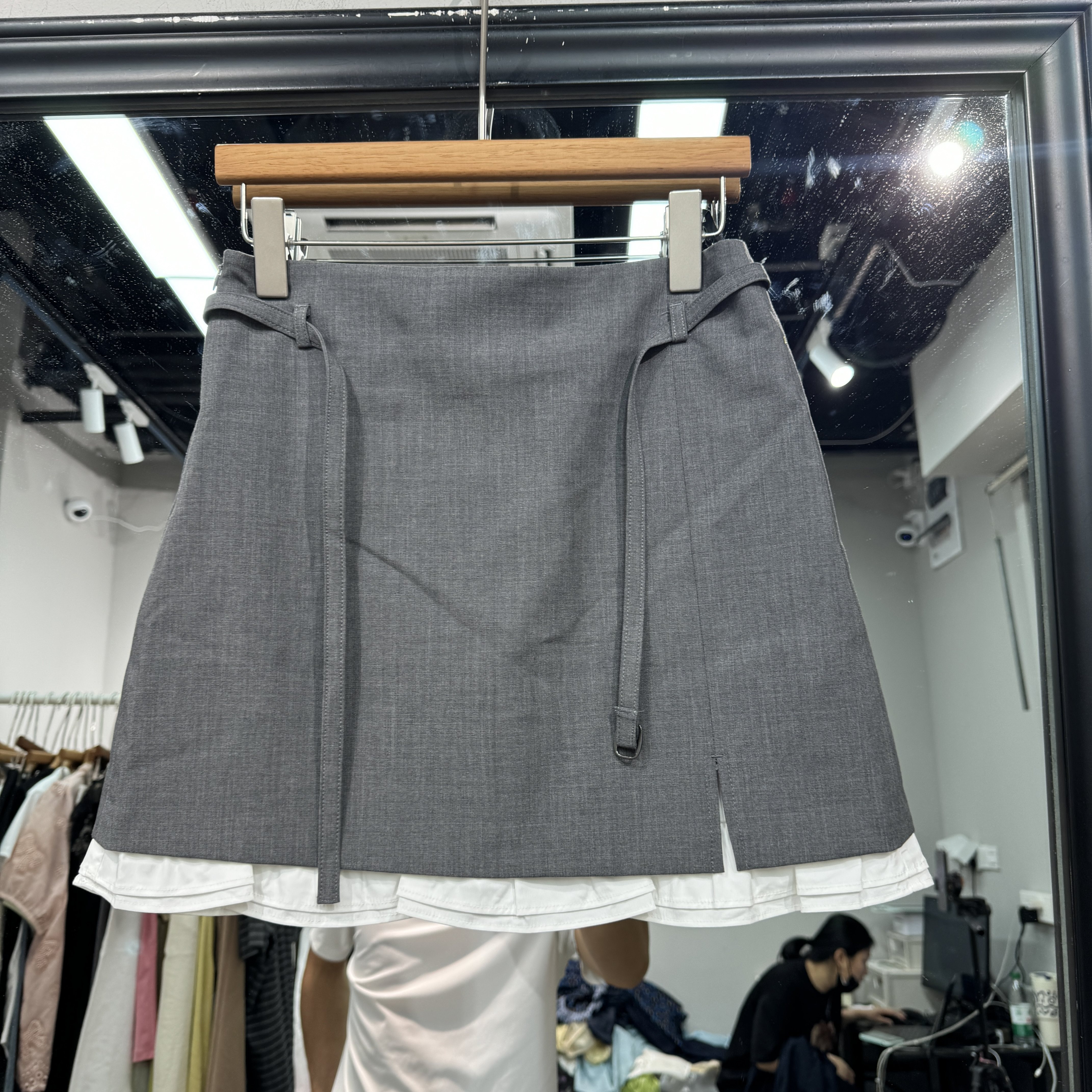 DISUI夏款2026新款高腰抽绳设计显瘦百搭A版女士裤裙潮欧货31583