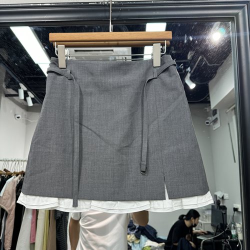 DISUI夏款2026新款高腰抽绳设计显瘦百搭A版女士裤裙潮欧货31583