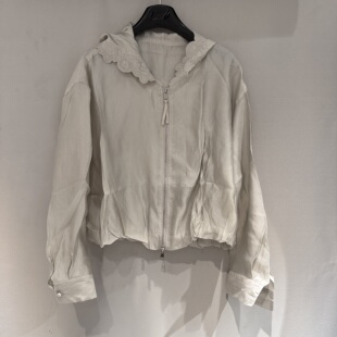 欧洲站2026春季 时尚 百搭连帽宽松显瘦短款 防晒外套女261w156 新款