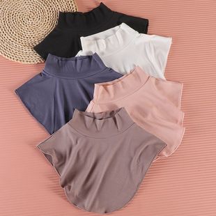 饰领内搭 秋冬围脖套头护颈装 薄款 莫代尔半高领假领子男女假领夏季