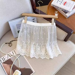 秋冬蕾丝半身裙屁股多巴胺下摆纱罩纱裙卫衣叠时尚打底小屁帘