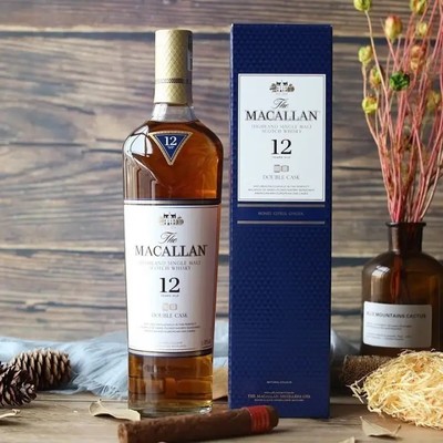 麦卡伦（MACALLAN）苏格兰单一麦芽威士忌 麦卡伦12年双桶雪莉桶