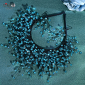 优拉潘 优雅新娘头饰水钻皇冠秀场舞台配饰婚礼晚宴发饰套装 HP846