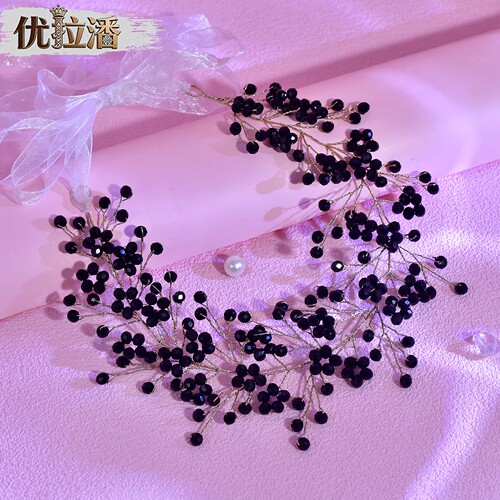 优拉潘 SA352 超仙枝蔓水晶腰带错落水晶设计 婚纱旅拍氛围感发饰