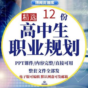 主題班會(huì)教學(xué)設(shè)計(jì)備課用 高中生高一高二高三職業(yè)生涯規(guī)劃PPT課件