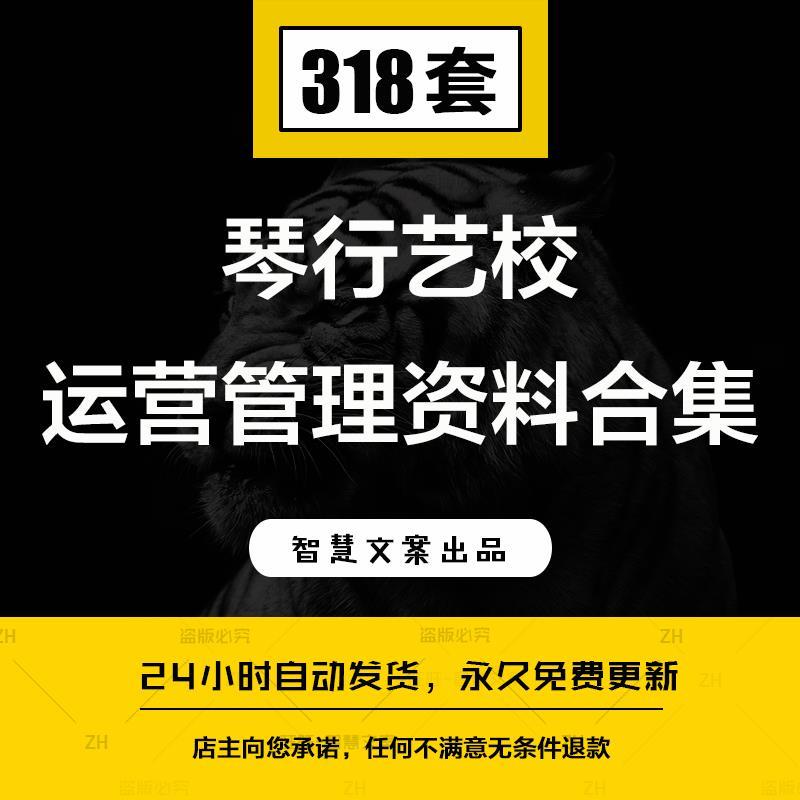 琴行艺校创业筹画内部制度营销策画综合培训学校招生运营管理合集