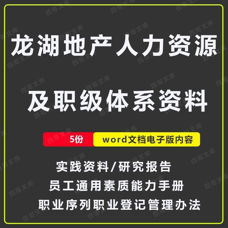 地产公司人力资源职级体系资料职业等级管理办法薪酬体系资料地产
