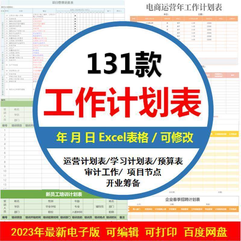 工作计划表日周报月报表总结APQP计划安排时间管理表格项目资金