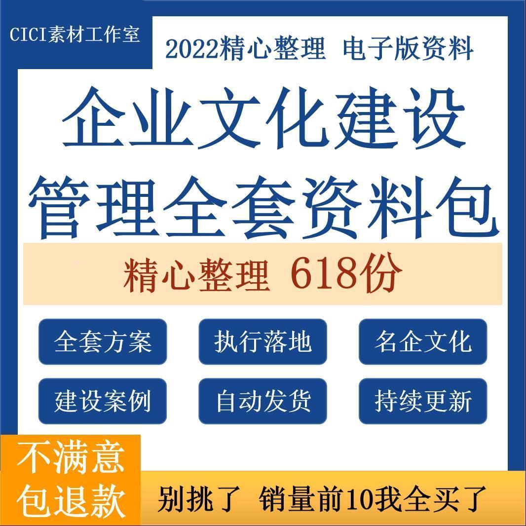 名企业文化建设管理体系方案例公司文化手册宣传理念活动策划模板
