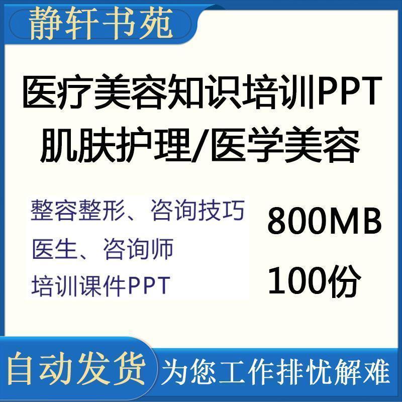 医疗整形整容美容医院医生咨询师销售知识技巧培训课件PPT资料