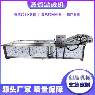 鱿鱼蒸煮漂烫机 玖瑞香椿芽漂烫流水线 鸡爪巴氏杀菌设备