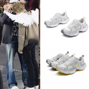 时代少年团宋亚轩同款单网透气老爹鞋女厚底百搭休闲慢跑运动鞋潮