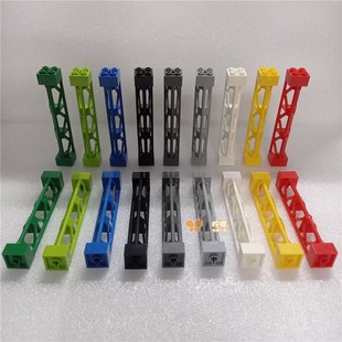 小颗粒积木零配件MOC房屋电线立柱子建筑火车轨道支撑铁架子58827