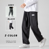 2025秋季原创日系休闲裤宽松萝卜裤直筒裤黑GK20-P50，男装休闲裤，电商B277A（原A068）