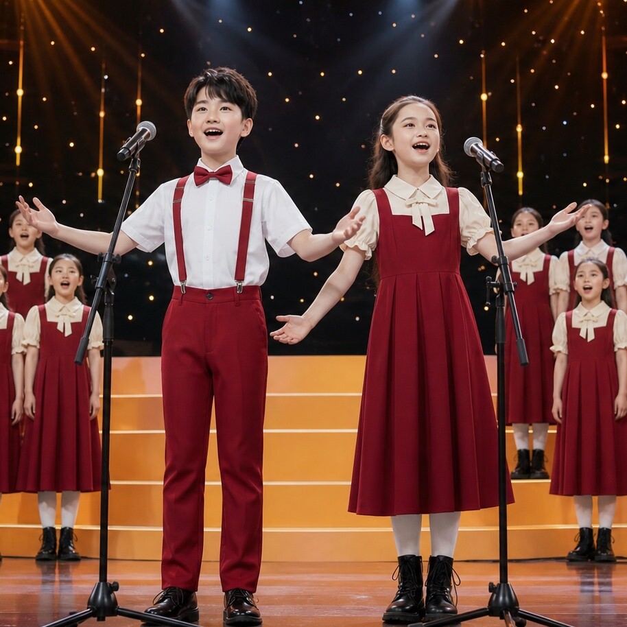 儿童合唱服中小学生合唱团表演服