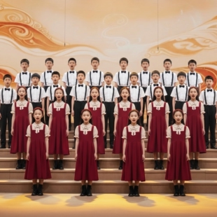国庆儿童红色爱国朗诵合唱演出服小学生歌唱祖国男女童主持人礼服